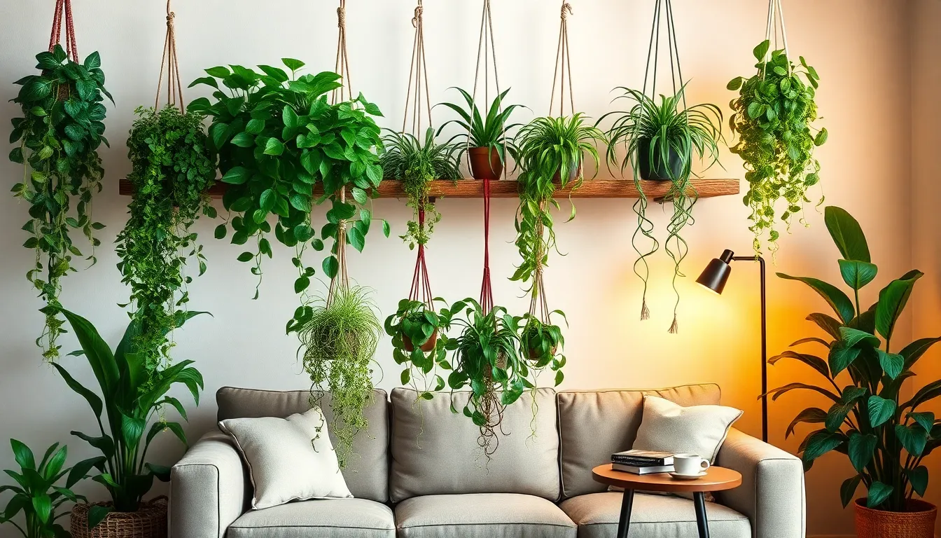 low light indoor hanging plants